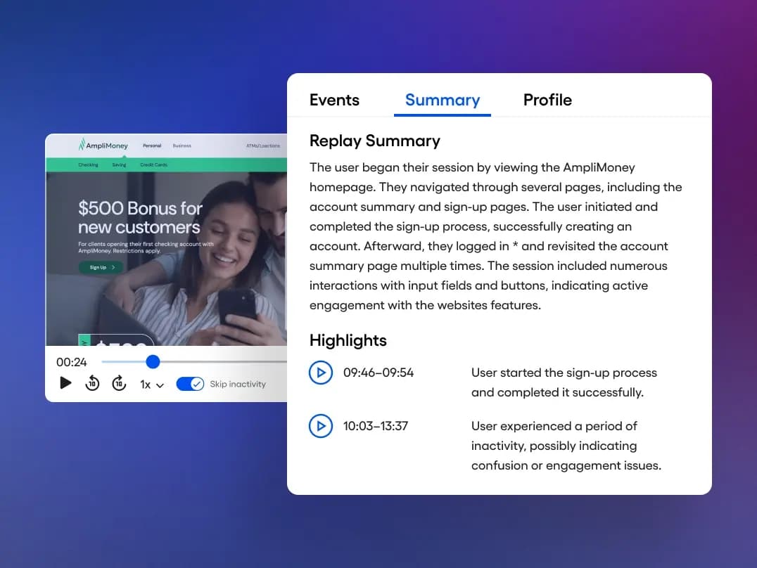 AI Summaries for Session Replay